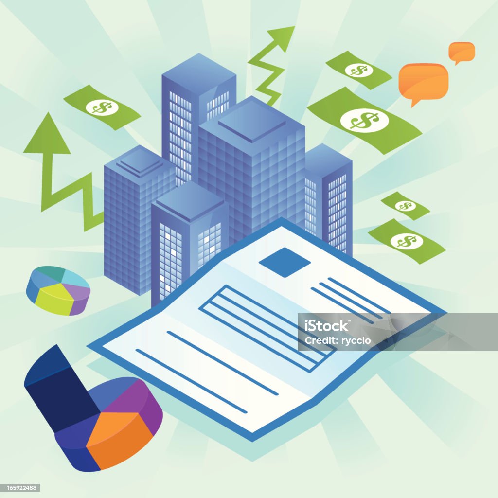 Finanzas y economía gráficos - arte vectorial de Dinero libre de derechos