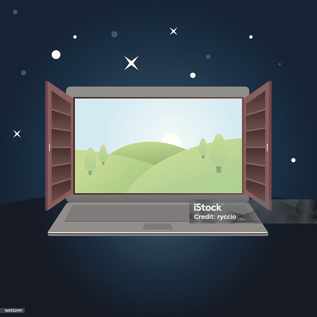 Computer Window Inside Computer Window Inside Computer Window Laptop Window Stock Illustration - Download Image Now - Computer ...