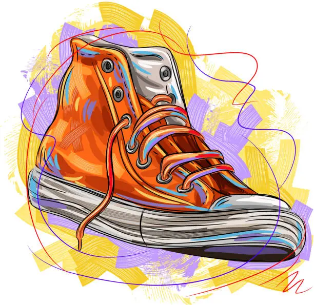 Vector illustration of Sports Shoe