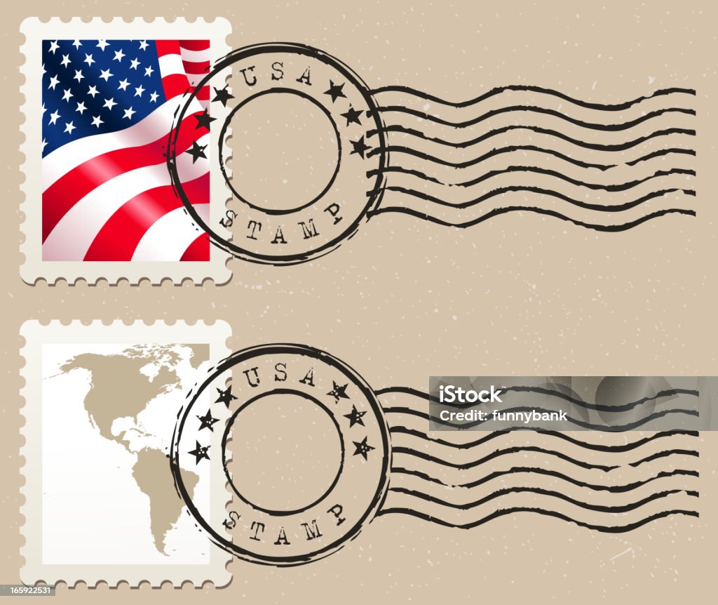 stamp - Vetor de Selo Postal royalty-free