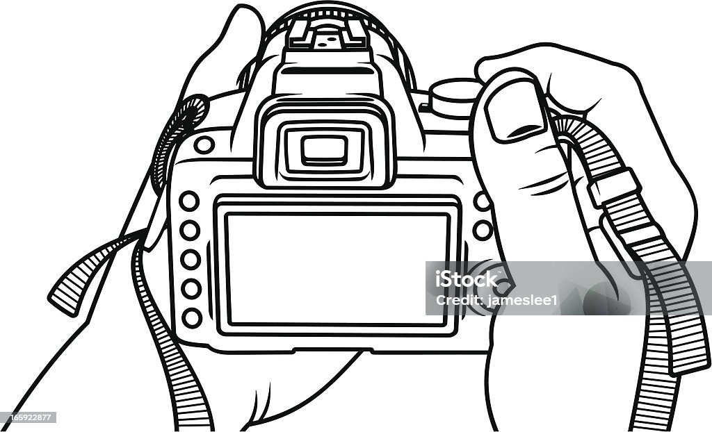Caméra - clipart vectoriel de Appareil photo reflex numérique libre de droits