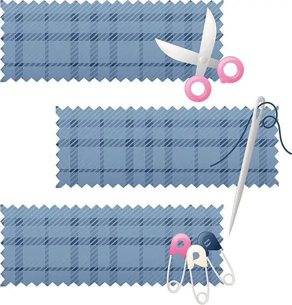 Vector illustration of Sewing Banners