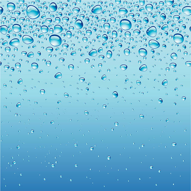 капли воды бесшовный узор - bubble water drop backgrounds stock illustrations