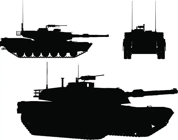 Vector illustration of tank vector