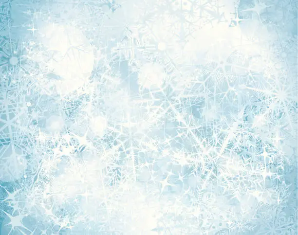 Vector illustration of Grunge snowy background