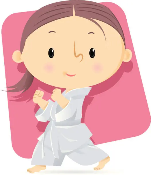 Vector illustration of Karate