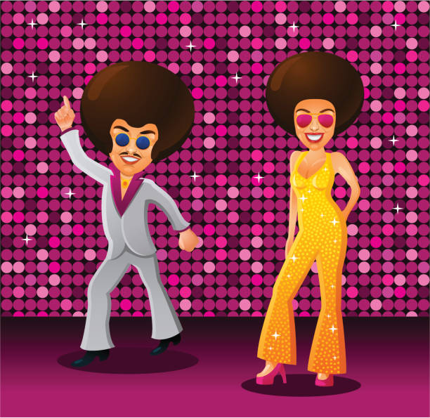 disco gorączka - dance fever stock illustrations