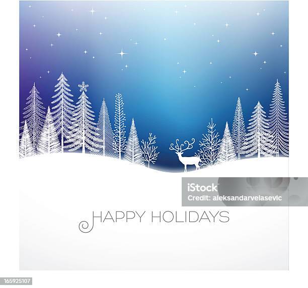 Sfondo Vacanza - Immagini vettoriali stock e altre immagini di Cartolina di Natale - Cartolina di Natale, Natale, Neve