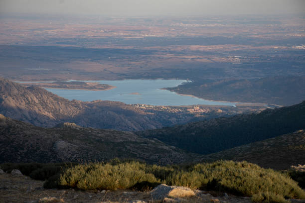 View of Manzanares el Real, Santillana reservoir