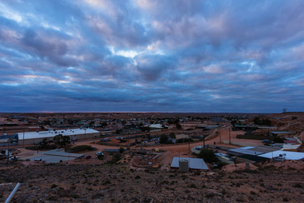 istock Panoramic view from the Coober Pedy Hill in Outback, Australia 1659252053