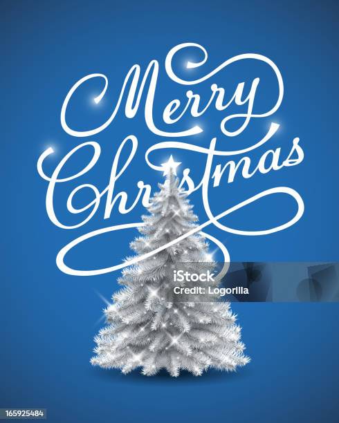 벡터 일러스트레이션 크리스마스 트리 크리스마스 트리에 대한 스톡 벡터 아트 및 기타 이미지 - 크리스마스 트리, 흰색, 은색
