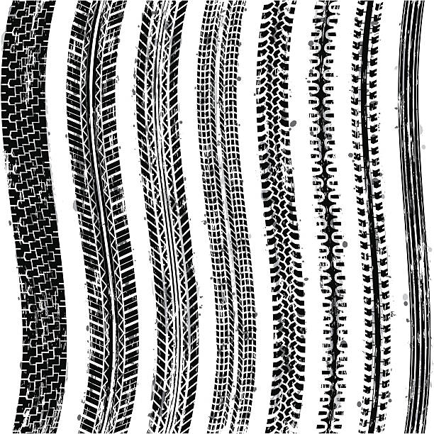 bezszwowe opona utworów - swerve stock illustrations