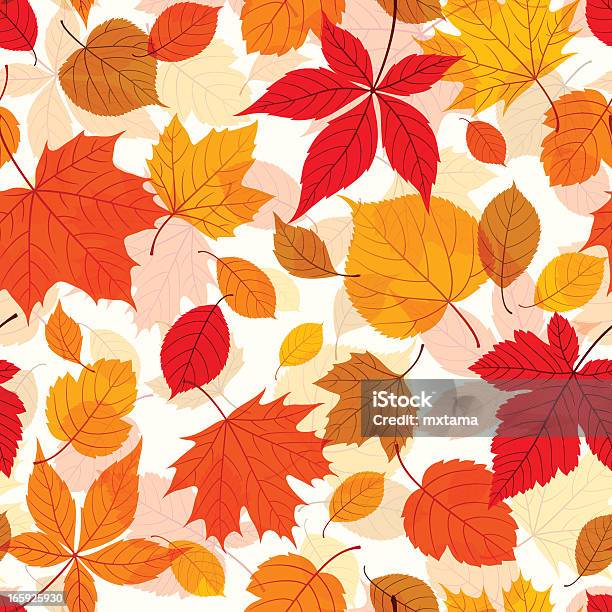 秋の落ち葉シームレスなパターン - 秋のベクターアート素材や画像を多数ご用意 - 秋, 落ちる, 葉