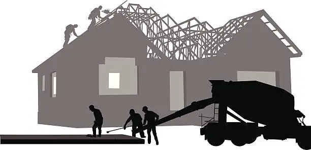 Vector illustration of New Subdivision Vector Silhouette