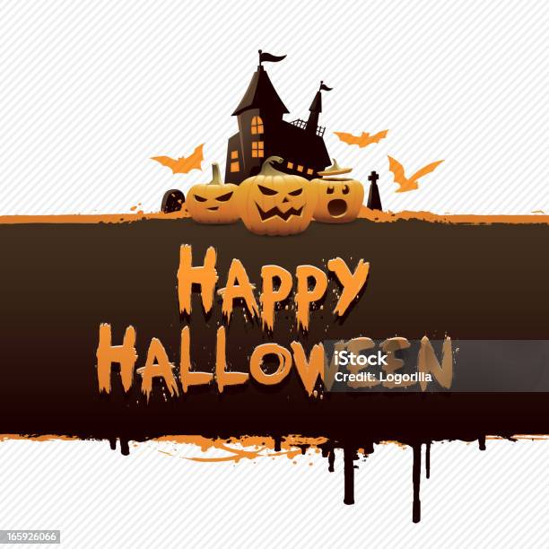 Banner Di Halloween - Immagini vettoriali stock e altre immagini di Halloween - Halloween, Manifesto, Arancione