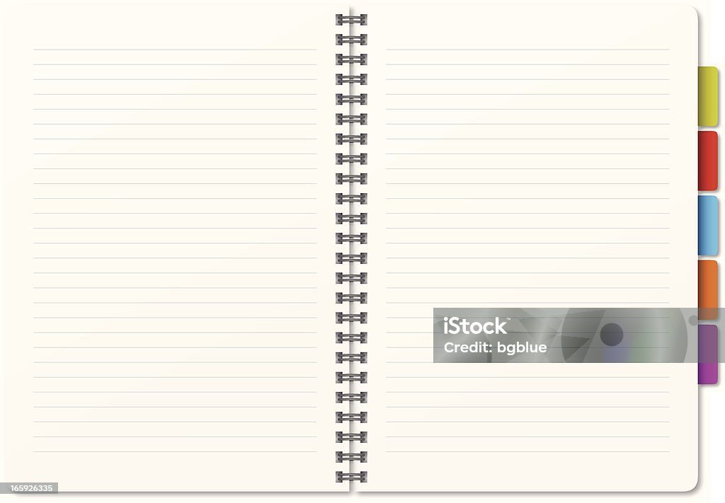 Пустой Блокнот - Векторная графика Блокнот на пружине роялти-фри