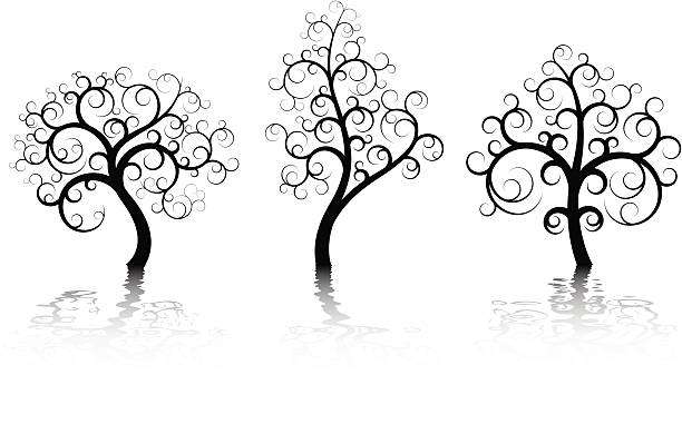 Swirl Tree Vector 4,200+ Swirly Tree Silhouette Stock Photos, Pictures & Royalty-Free ...