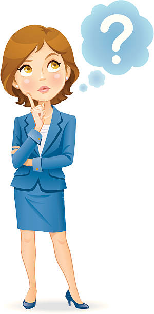 Confused Woman Stock Illustration - Download Image Now - Question Mark,  Women, Cartoon - iStock