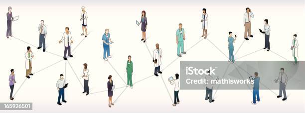 Illustrazione Medica Panoramica Della Rete - Immagini vettoriali stock e altre immagini di Network - Network, Connessione, Sanità e medicina