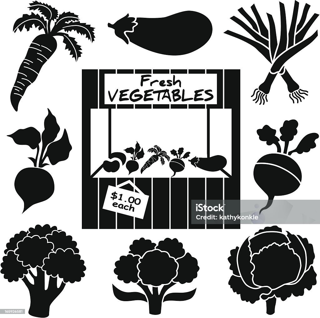 Gemüse-icons - Lizenzfrei Agrarbetrieb Vektorgrafik