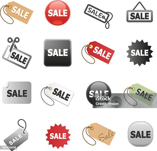 Set Of Sale Tags Stock Illustration - Download Image Now - Buying, Color Image, Concepts