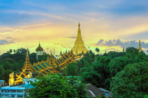 istock Yangon Myanmar at Shwedagon Pagoda 1659267332