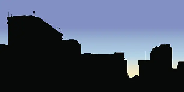 Vector illustration of Oshawa Skyline Silhouette