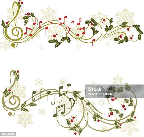 Muzyka Bożonarodzeniowa - Stockowe grafiki wektorowe i więcej obrazów Boże Narodzenie - Boże Narodzenie, Muzyka bożonarodzeniowa, Muzyka