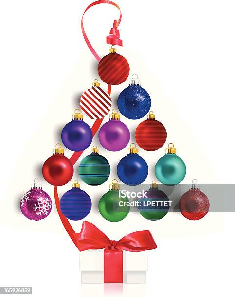 크리스마스 트리 장식품 겨울에 대한 스톡 벡터 아트 및 기타 이미지 - 겨울, 공휴일, 나무