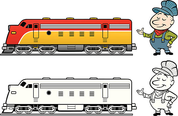 鉄道、ディーゼル - diesel locomotive点のイラスト素材／クリップアート素材／マンガ素材／アイコン素材