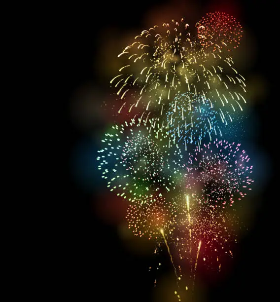 Vector illustration of Fireworks