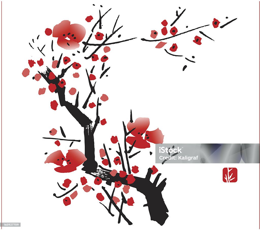 Blossom - clipart vectoriel de Culture chinoise libre de droits