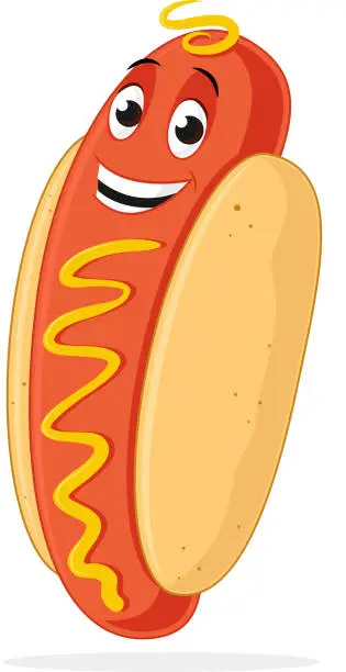 Vector illustration of Hot Dog