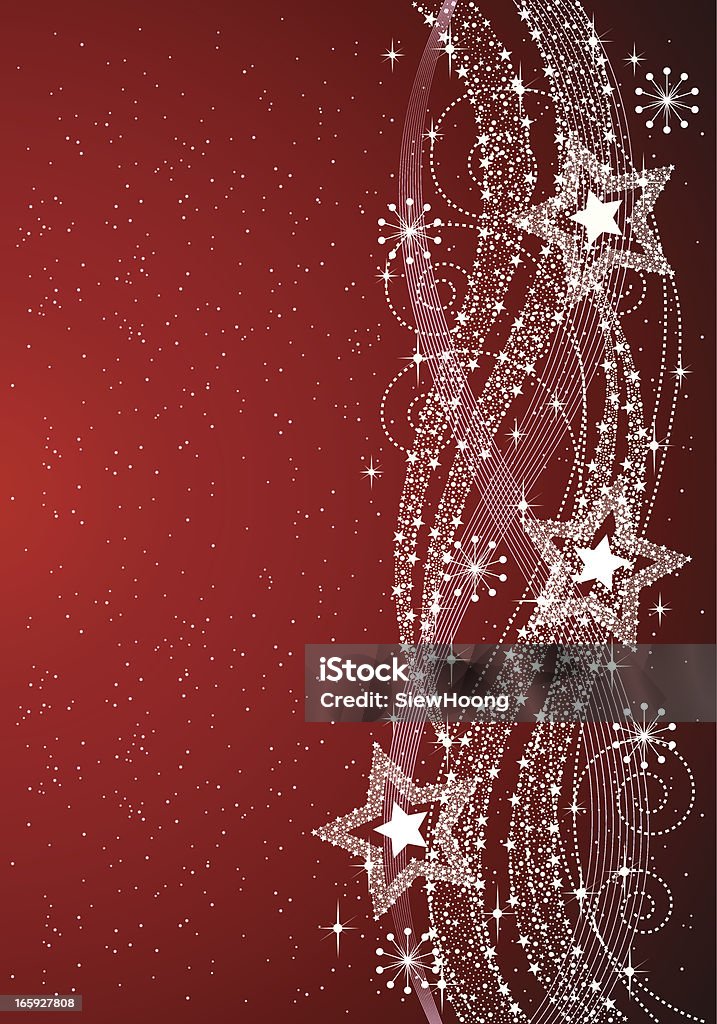 Christmas Waving Star A vector illustration to show Christmas waving star background Swirl Pattern stock vector