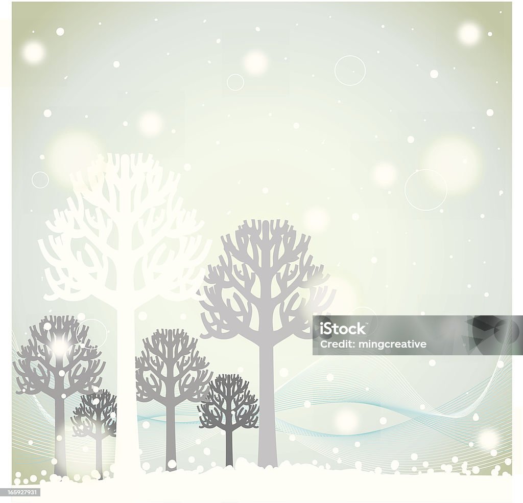 MOTIF PAYSAGE de Noël - clipart vectoriel de Arbre libre de droits