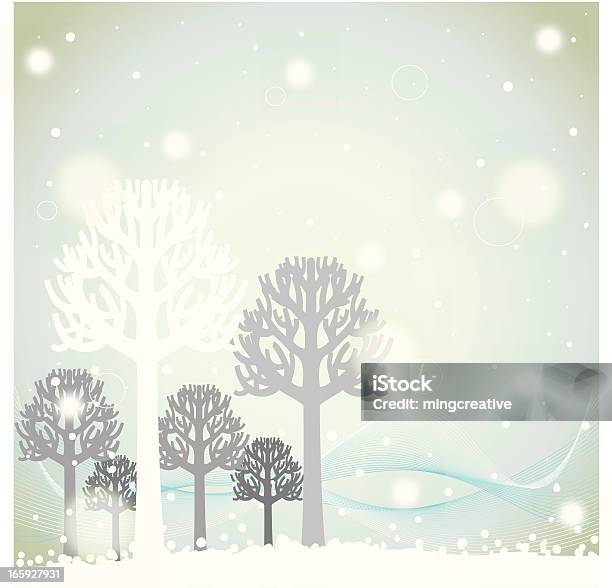 Boże Narodzenie Krajobraz Wzór - Stockowe grafiki wektorowe i więcej obrazów Biały - Biały, Boże Narodzenie, Choinka