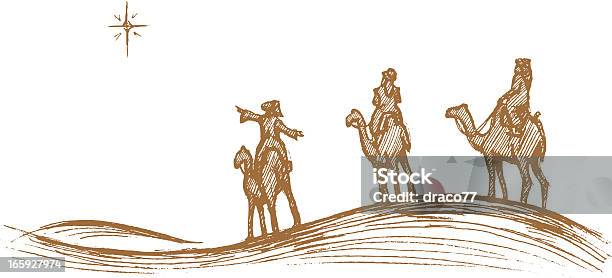 Three Kings Journey Sketch Stock Illustration - Download Image Now - Three Wise Men, Desert Area, Sketch