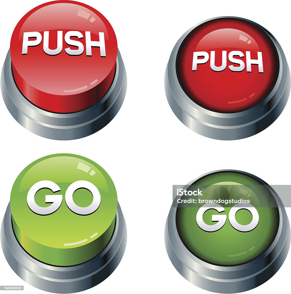 Push Buttons Push and Go Buttons. Professional icons for your print project or Web site. See more in this series. Clip Art stock vector