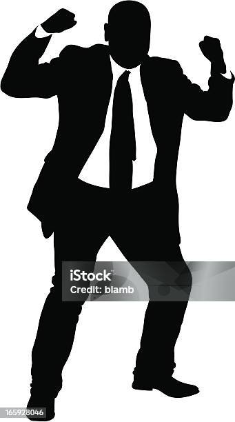 Angry Businessman Stock Illustration - Download Image Now - Businessman, In Silhouette, Shaking Fist