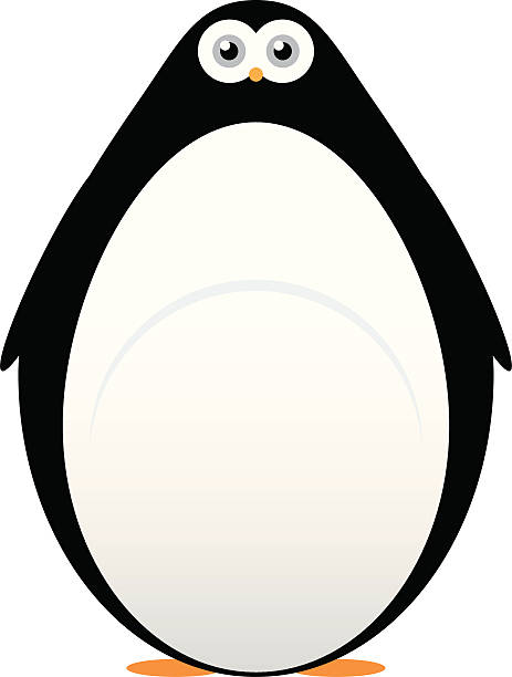 Cartoon Penguin vector art illustration