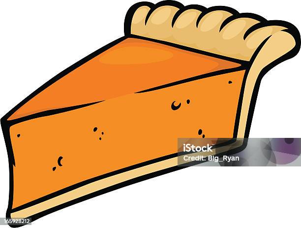 Cartoon Pumpkin Pie Stock Illustration - Download Image Now - Pumpkin Pie, Baked, Baking