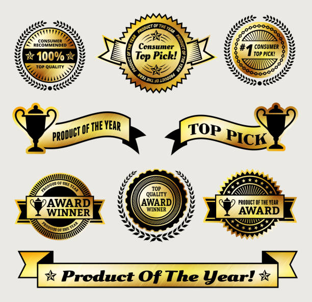 istock Top Pick Award Winner Gold royalty free vector icon set 165928226