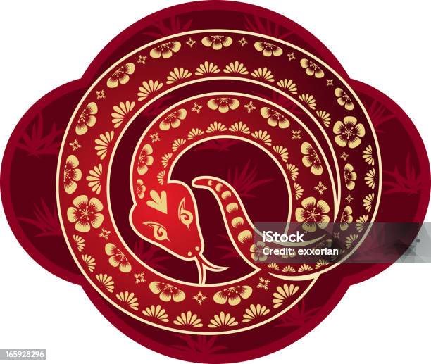 Chinese New Year Snake Art Stock Illustration - Download Image Now - 2013, Animal, Animal Themes