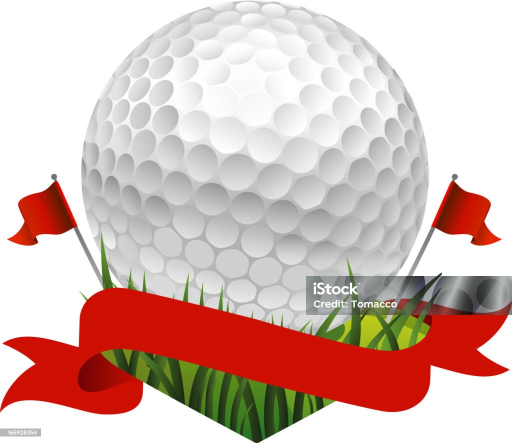 Flaga golfowa - Grafika wektorowa royalty-free (Golf - Sport)
