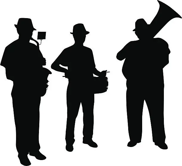 Vector illustration of musicians
