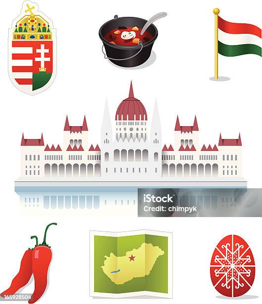 Ungheria Icone - Immagini vettoriali stock e altre immagini di Ungheria - Ungheria, Blasone, Bandiera