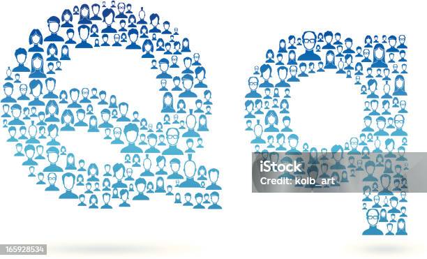 Identity Q Stock Illustration - Download Image Now - Discussion, Letter Q, Speech