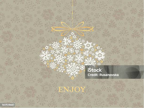 Inverno Carta Di Saluti - Immagini vettoriali stock e altre immagini di Natale - Natale, A forma di stella, Argentato