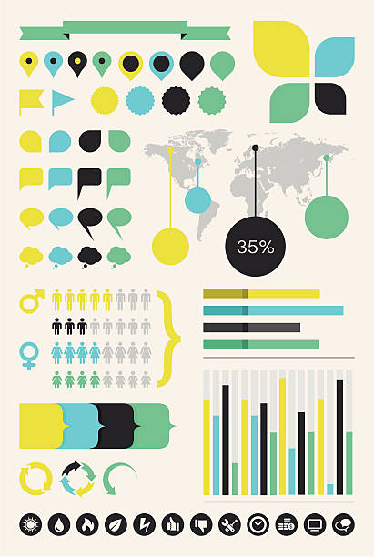 Infographics Design Elements vector art illustration