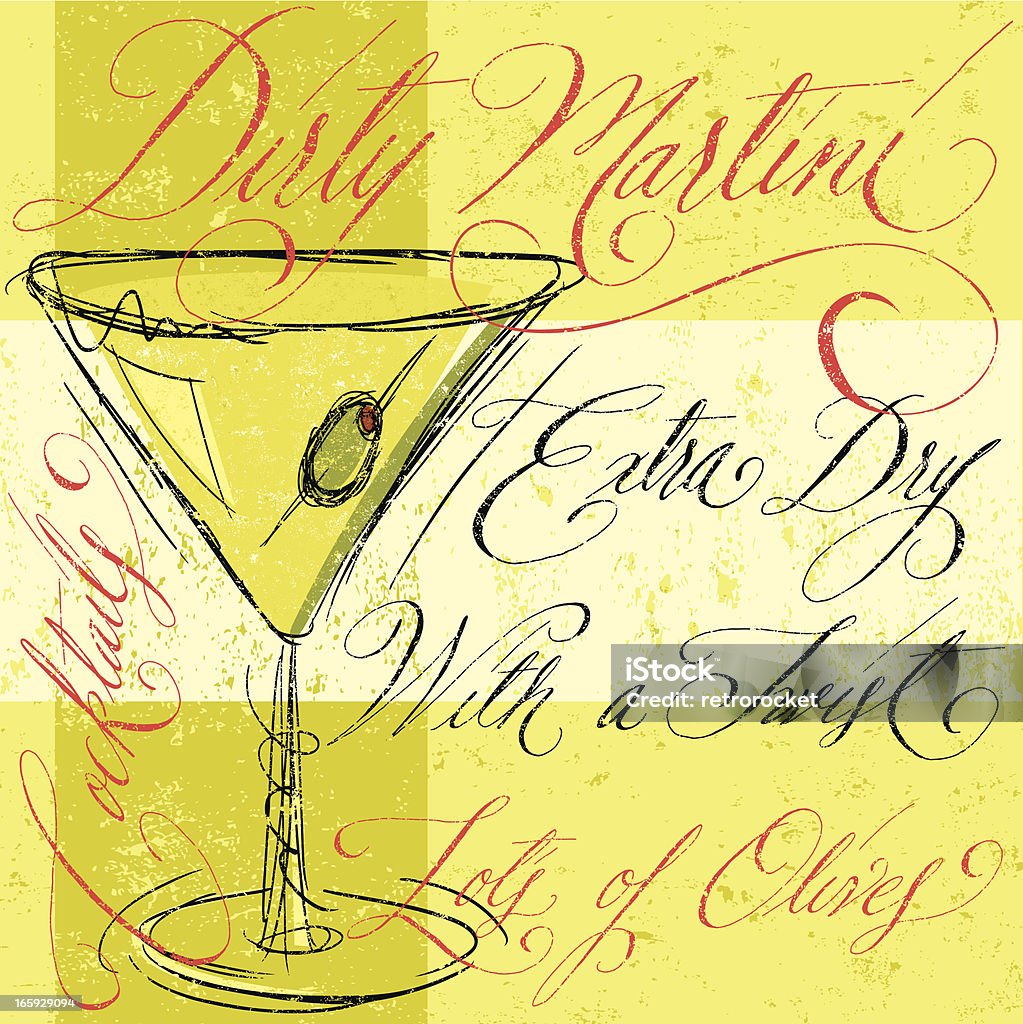 Brudny Martini - Grafika wektorowa royalty-free (Martini)